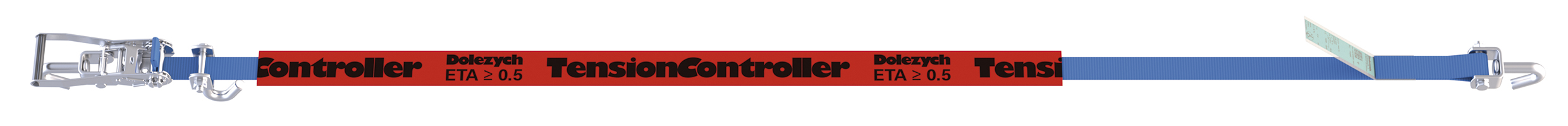 PKW Zurrgurt 1.500 daN STF330 Druckratsche mit Einfingerwirbelhaken + Tension Controller